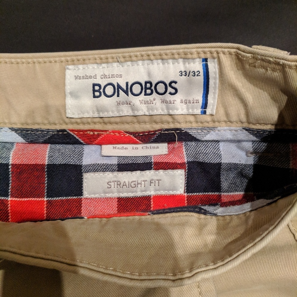 Bonobos straight fit 33x30